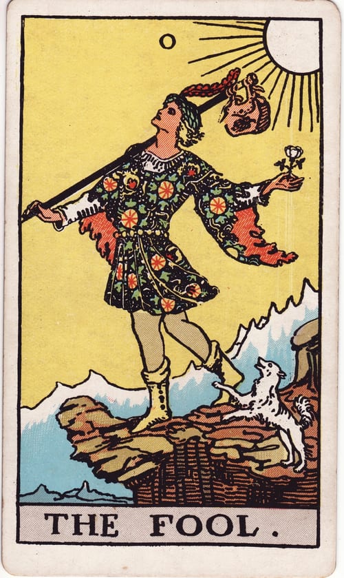 愚者(The Fool)偉特塔羅牌面